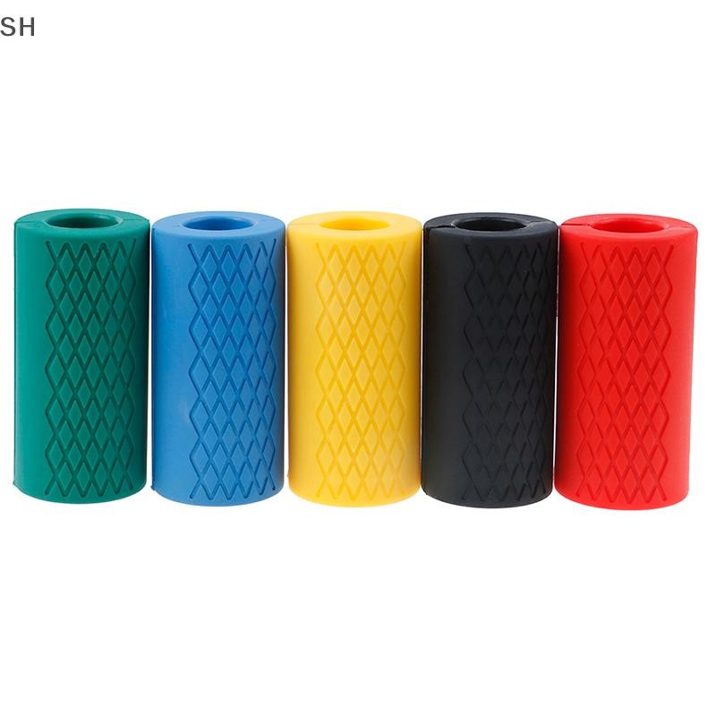 Sh&q Barbell Grips Dumbbell Silicone Grip Pull Up Weightlifg Anti-Slip Protect Pad OA