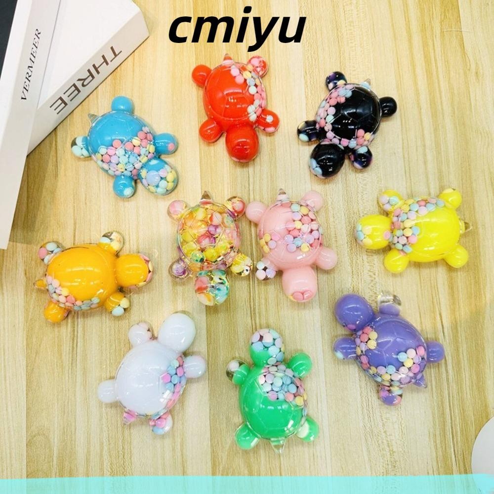 ตุ๊กตาเต่า CMIYU, เครื่องประดับเดสก์ท็อปสีลูกกวาดรูปปั้นเต่าขนาดเล็ก, การตกแต่ง DIY สร้างสรรค์ตกแต่งตู้ปลา