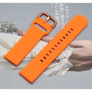 20mm 22mm สายซิลิโคน for Samsung Galaxy Watch FE 7 6 5 4 ยางรัด ปล่อยอย่างรวดเร็ว for Amazfit GTS 4 3/Amazfit Bip 6