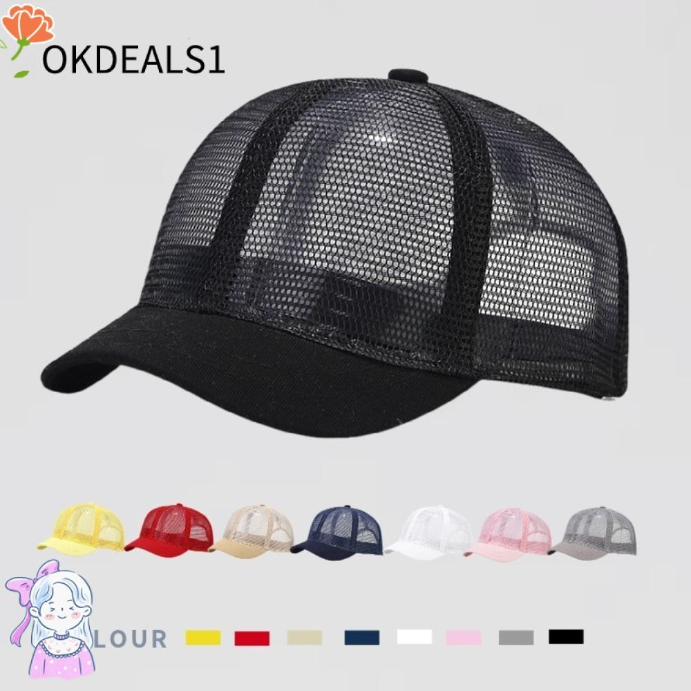 Dealshop หมวกเบสบอล, หมวกปีกสั้นแห้งเร็วหมวกแหลม, หมวกกันแดดระบายอากาศแบบบางเต็มตาข่ายระบายอากาศสําหรับผู้ชาย