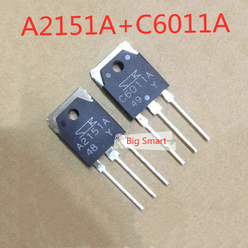 2pcs 2SA2151A 2SC6011A Original A2151A C6011A Power Amplifier จับคู่หลอดทรานซิสเตอร์