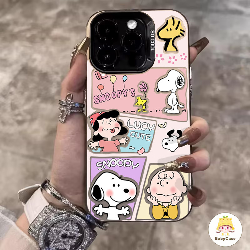 โชคน่ารัก Snoopy Soft เคส Samsung A05 A05s A12 A55 A14 A13 A15 A03s A04s A03 A03 A54 A23 A30s A32 A34 A02s A24 A53