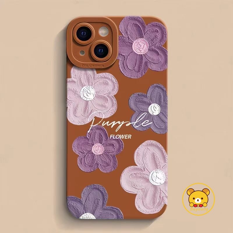SAMSUNG ภาพวาดสีน้ํามันดอกไม้เคสโทรศัพท์สําหรับSamsung Galaxy J6 Plus J4 Plus J2 Prime A7 2018 A750 