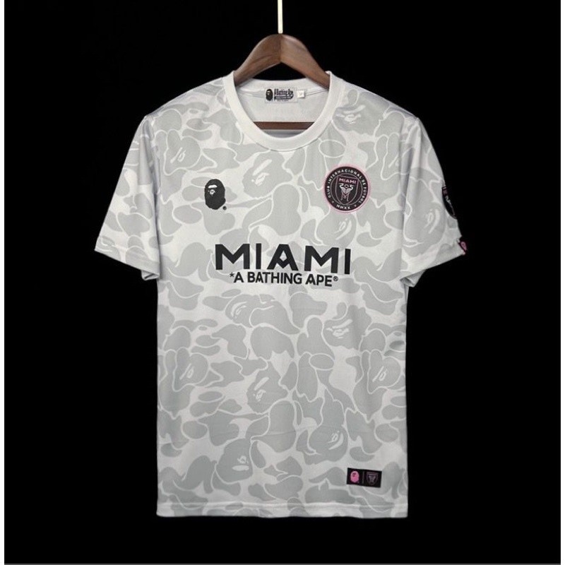 Bape X INTER MIAMI GREY Jersey 23/24(คุณภาพสูงสุด)