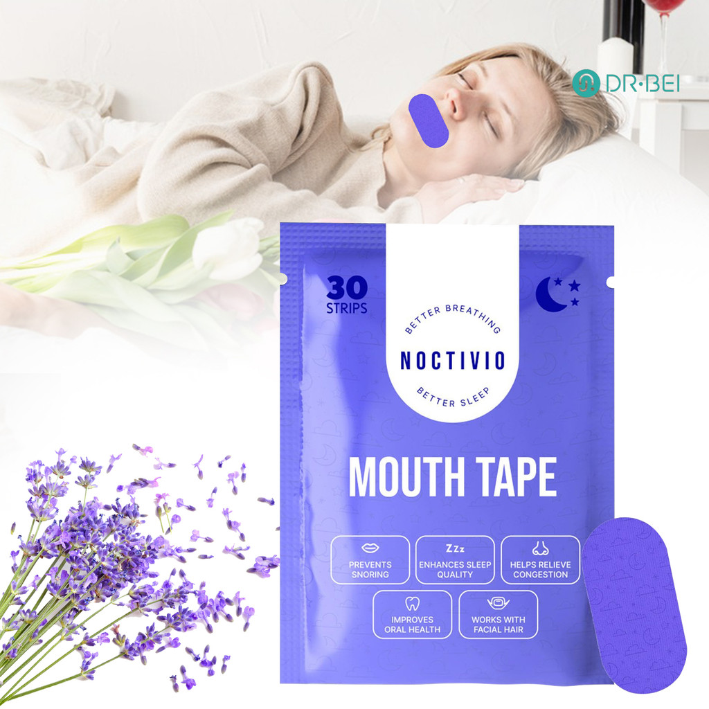 Dr.bei 30 ชิ้น Sleeping ปากเทป Anti-Snoring Sleep ปรับปรุงจมูก Congestion บรรเทา Breathable Hypoalle