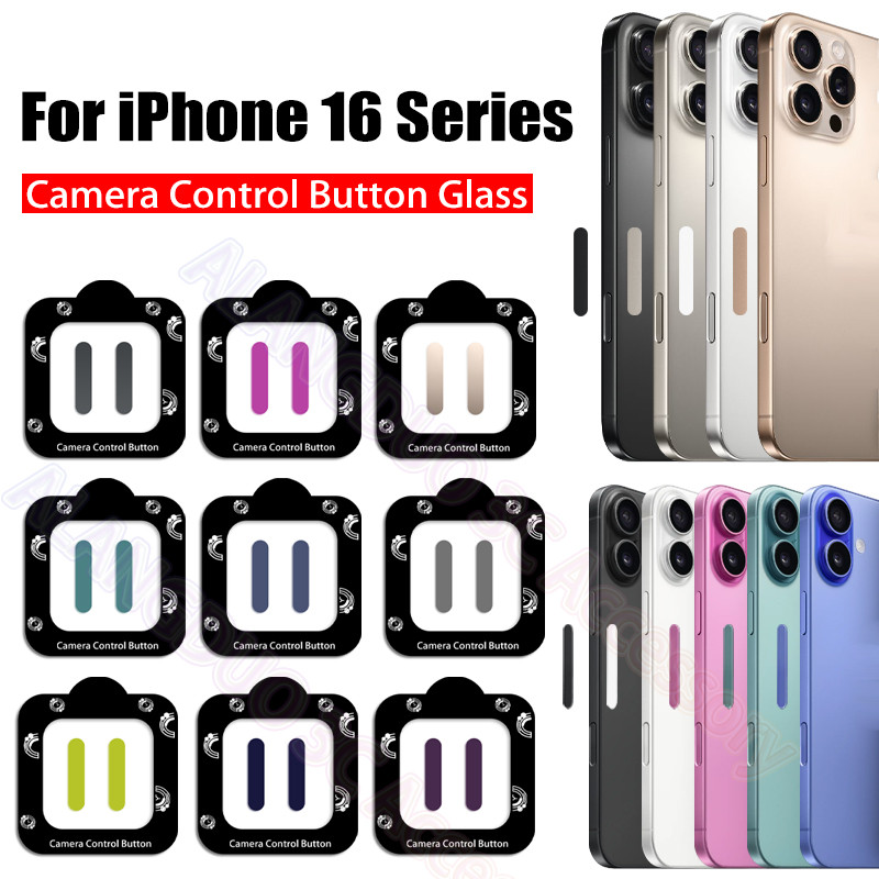 2pcsกระจกนิรภัยด้านข้างสําหรับiphone 16 Pro Maxกล้องปุ่มควบคุมProtectorสติกเกอร์ฟิล์มสําหรับiPhone 16plus 16Proแก้ว