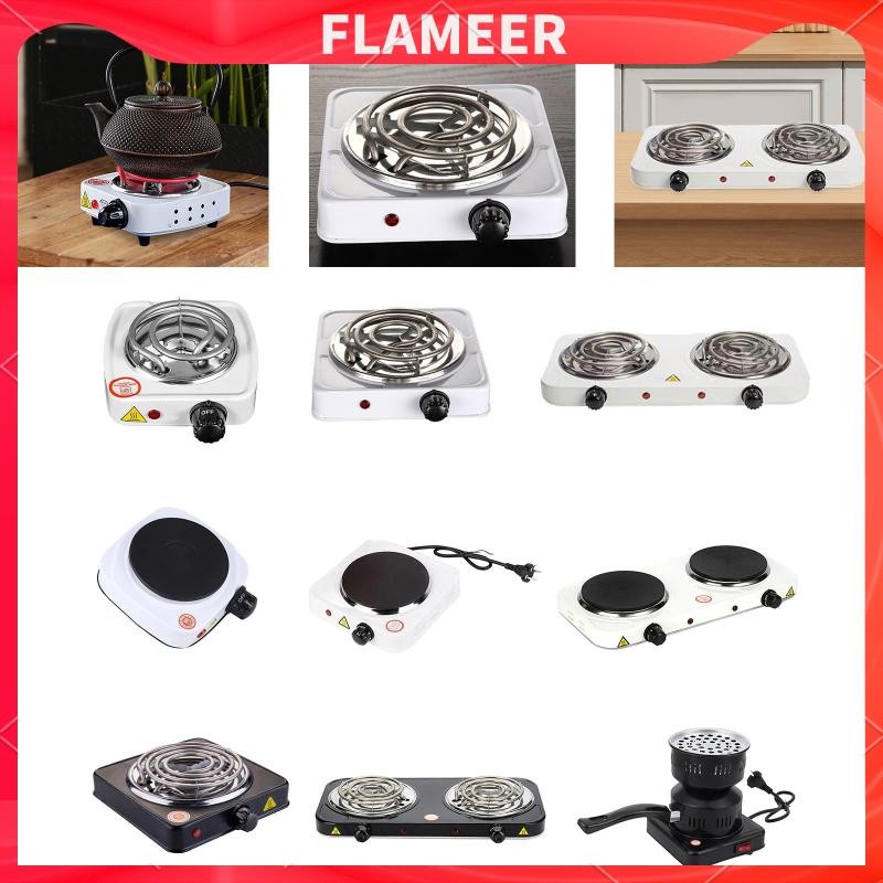 [Flameer] กระถางธูปไฟฟ้า เตาเคาน์เตอร์สําหรับบ้าน ท่องเที่ยว กิจกรรมกลางแจ้ง ไฟแสดงสถานะพลังงาน ไฟฟ้า Cooktop