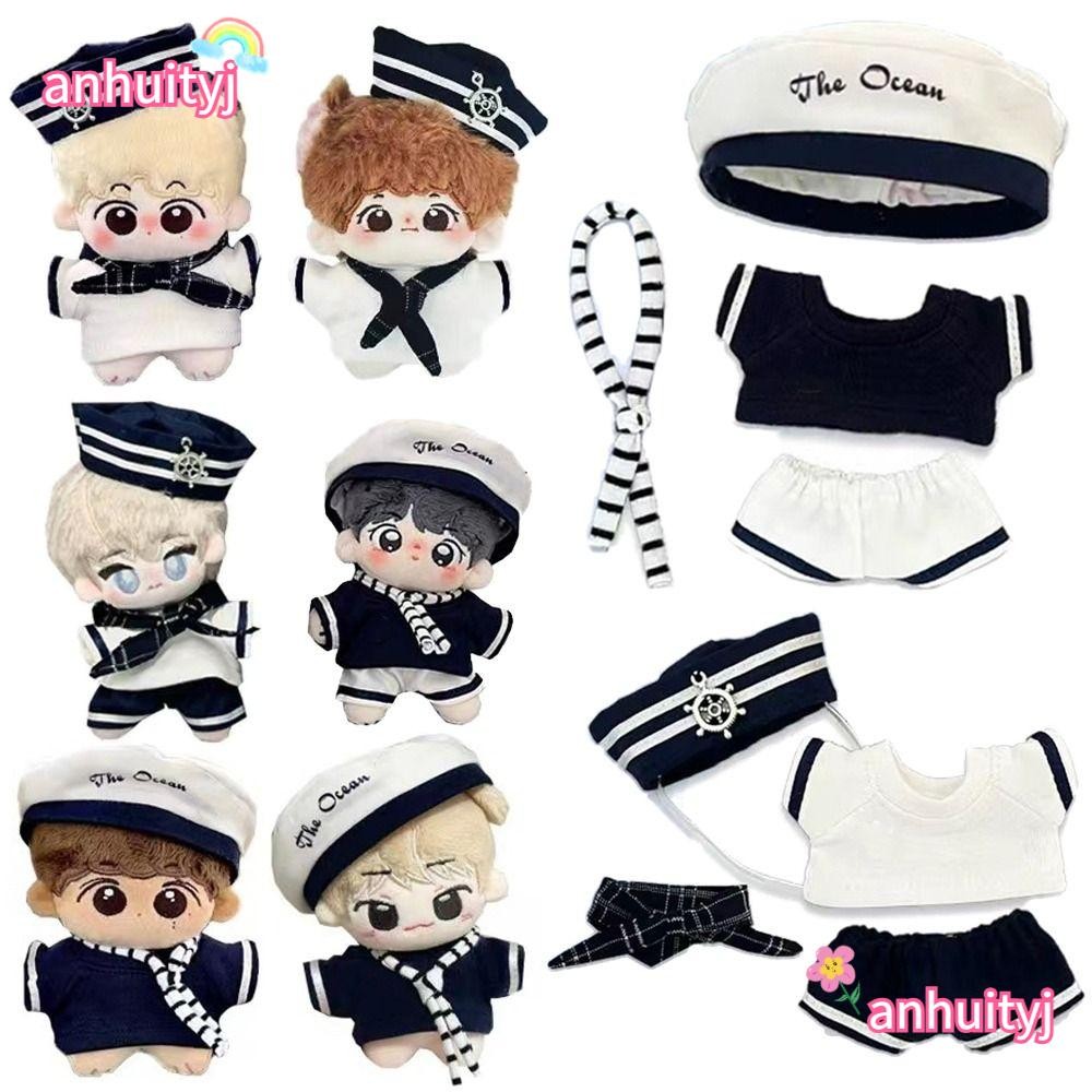 อันฮุยตี้จ ตุ๊กตาชุดกะลาสี,ชุดเปลี่ยน10เซนติเมตรตุ๊กตาเสื้อผ้า,สร้างสรรค์เปลี่ยนชุดเกมของเล่นคอสเพลย์มินิแล่นเรือใบผจญภัยเสื้อผ้าผ้าฝ้ายยัดตุ๊กตา