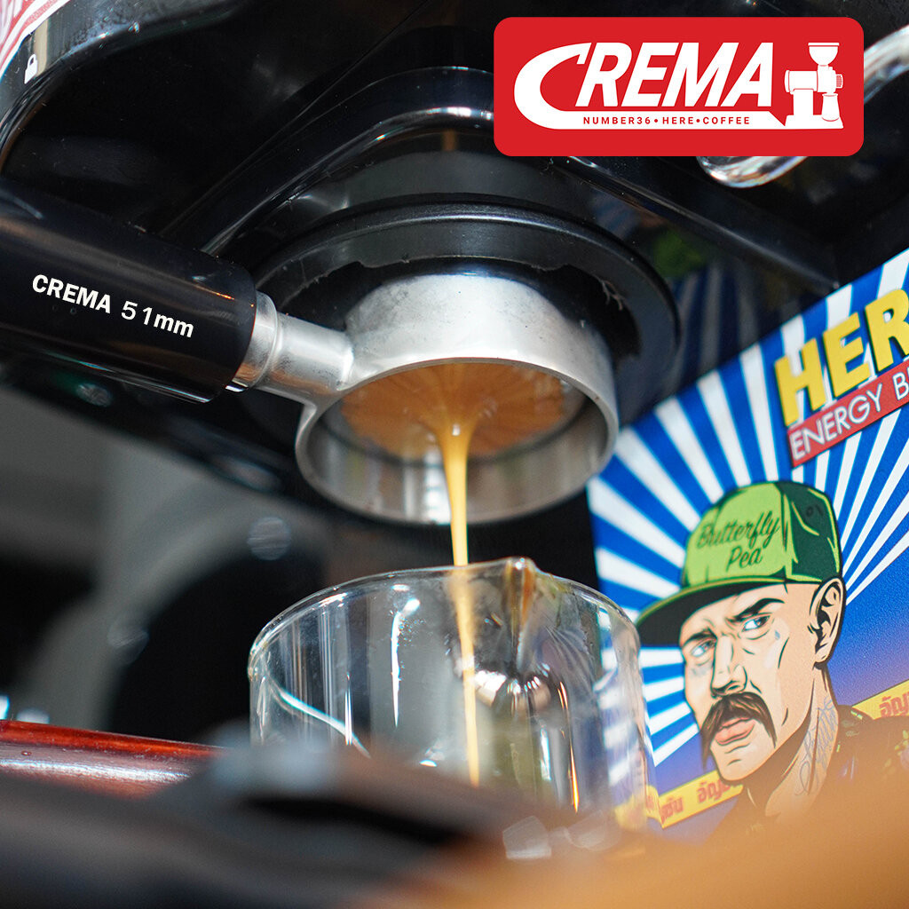 ด้ามชงกาแฟ 51mm อัพเกรด รุ่น CREMA Bottomless : 2 คัพขนาด 18-20 กรัม ราคา ถูกที่สุด ดีลบีเคเค แกลเลอรีภาพที่ 3