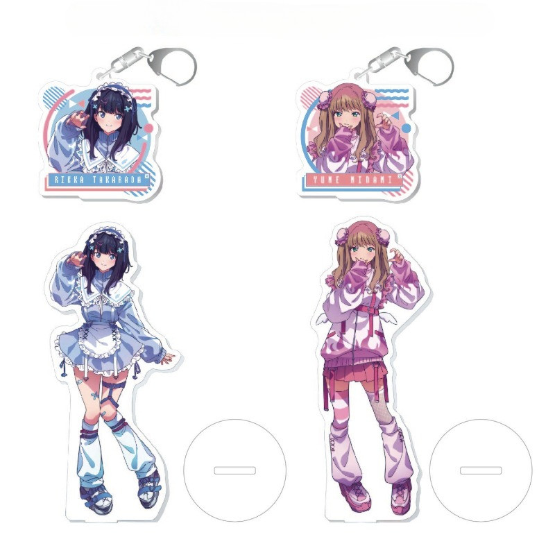 Gridman UNIVERSE แผ่นตกแต่งโต๊ะ Takarada Rikka ยืนคอลเลกชันเครื่องประดับ Accesorios Yume Minami อะคริลิคตุ๊กตาของขวัญ