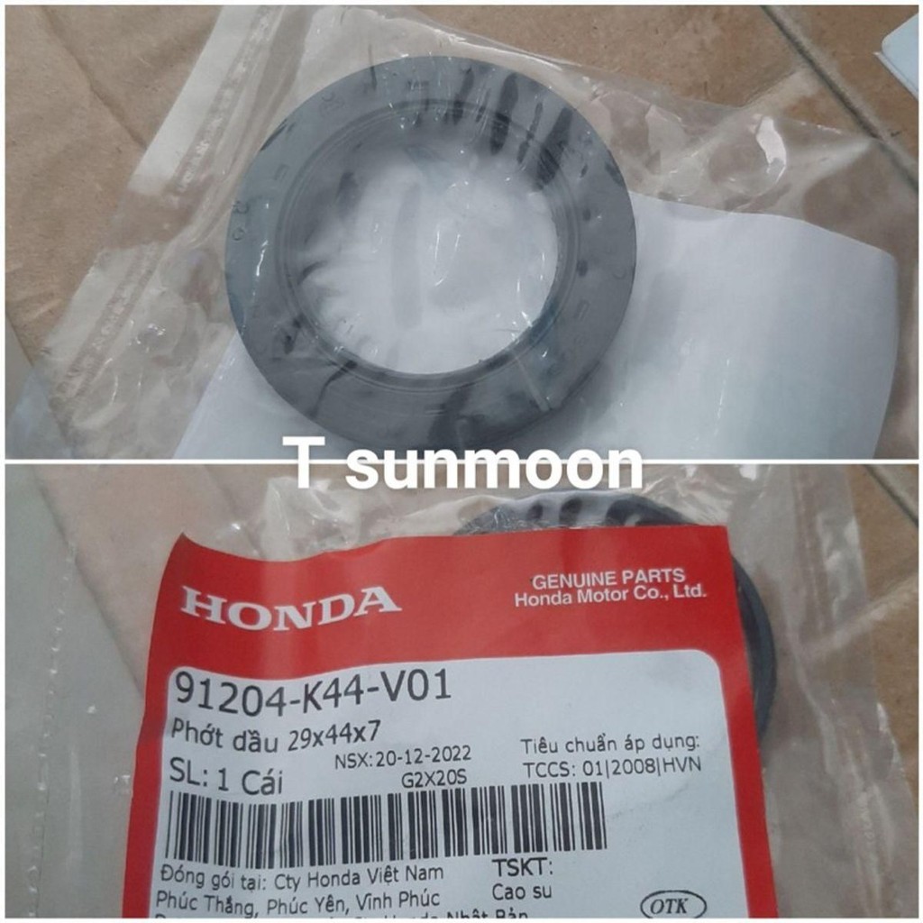 91204K44V01 ซีลน้ํามัน 29x44x7 ซีลการมองเห็น 2015-2020 honda