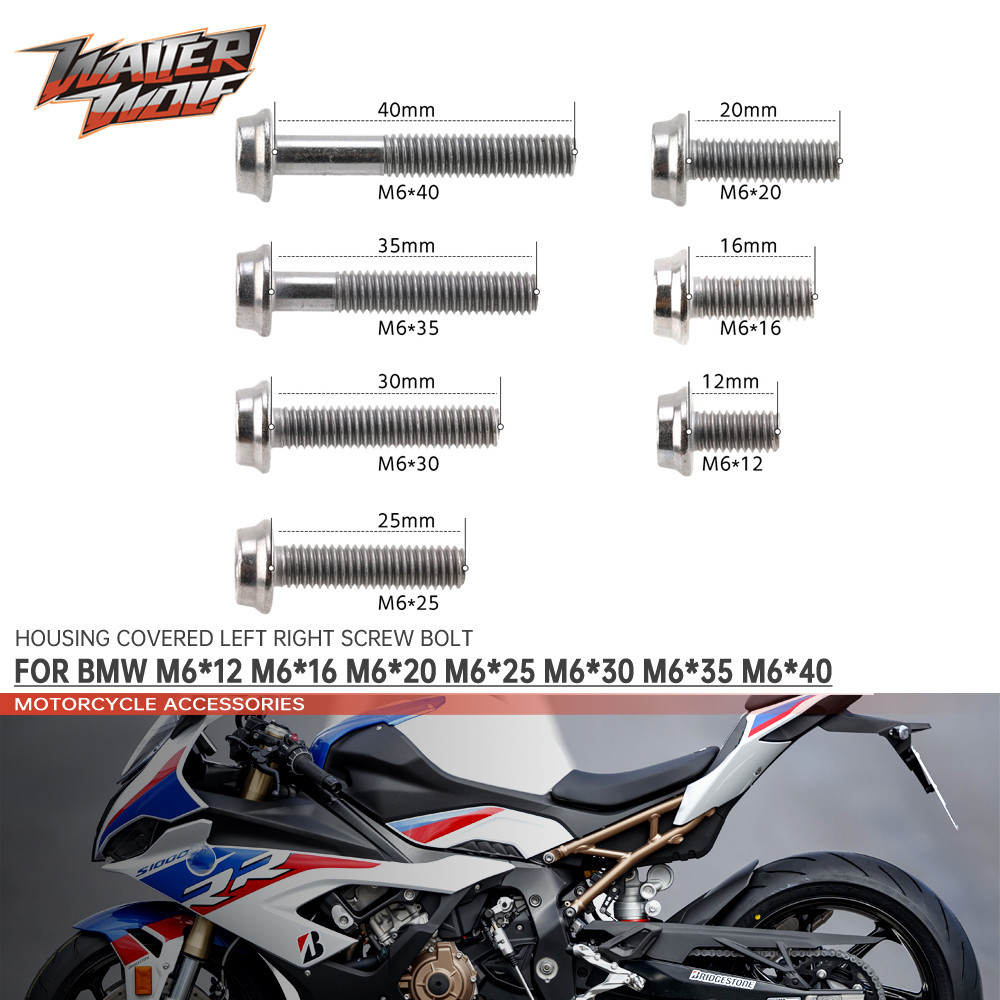 Y10ชิ้นสำหรับ BMW ฝาครอบเครื่องยนต์ด้านซ้ายขวาฝาเกลียวฝาครอบสเตเตอร์ M6 * 12 16 20 25 30 35 40มม.