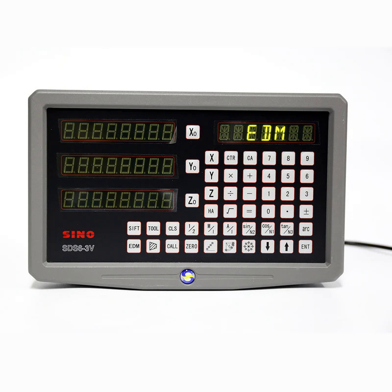 Sino SDS6-2V  SDS6-3V 2 Axis Digital Readout Metal Casing 3 Axis DRO Display Counter Indicator for C