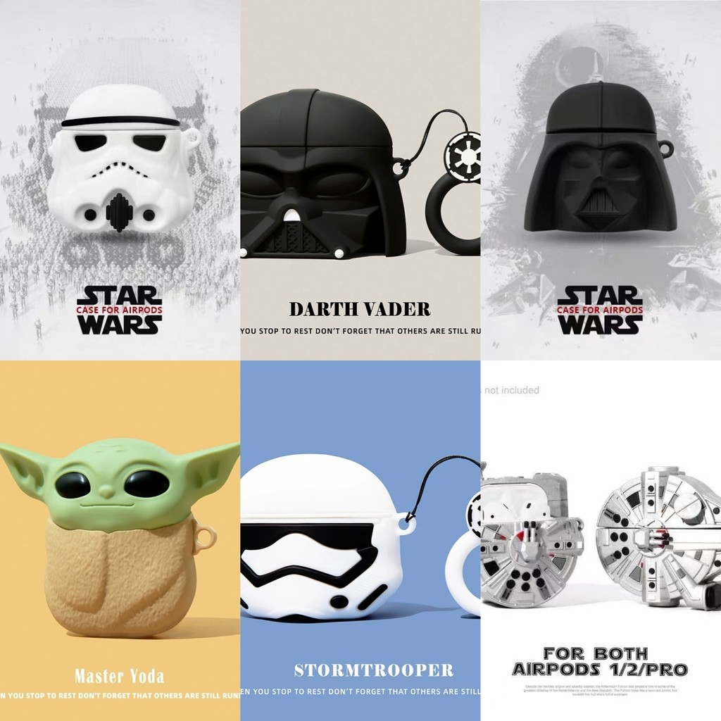 Star Wars Darth Vader เครื่องยนต์ Airpods กรณีตลก Airpods 4 กรณีซิลิโคน Airpods Pro 2 กรณีแบบพกพา Airpods Gen3 กรณี Airpods Gen2 ฝาครอบ