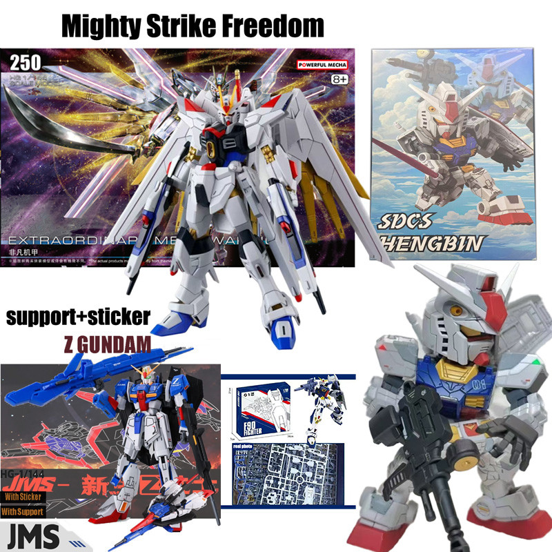 Mighty Strike Freedom Gundam MG F90 SDCS RX-78F00 Hengbin HG 1/144 Z Gundam Zeta Strike Freedom Unic