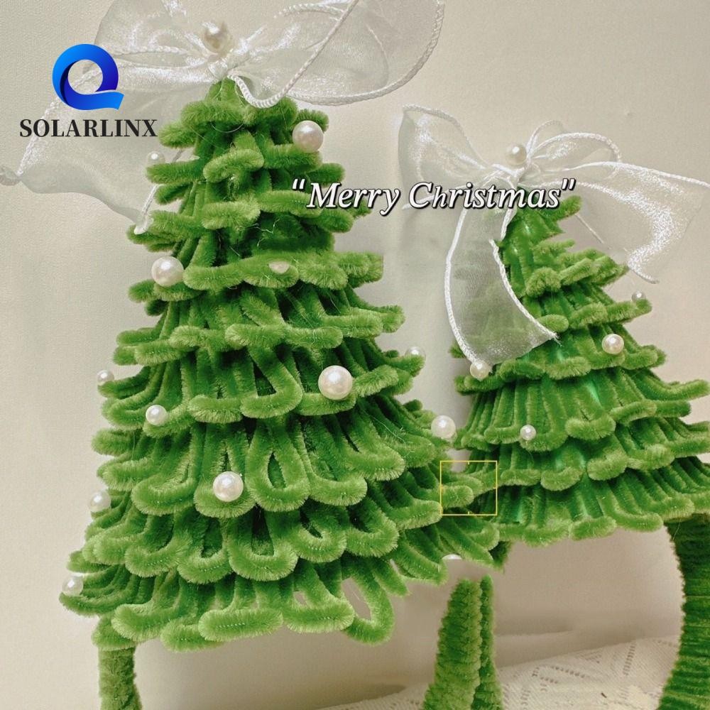 วัสดุที่คาดผมแท่งบิด SOLARLINX, ชุดวัสดุต้นคริสต์มาสตลกบิด, ของขวัญต้นคริสต์มาสน่ารักล้างหน้าต้นคริสต์มาสวัสดุห่วงผมแต่งหน้า