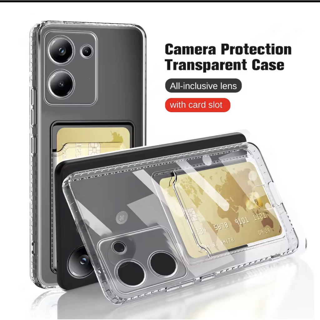 ส่งจากไทย Case โทรศัพท สำหรับ vivo Y03T เคสใสกันกระแทก เคสใส่นามบัตรได้