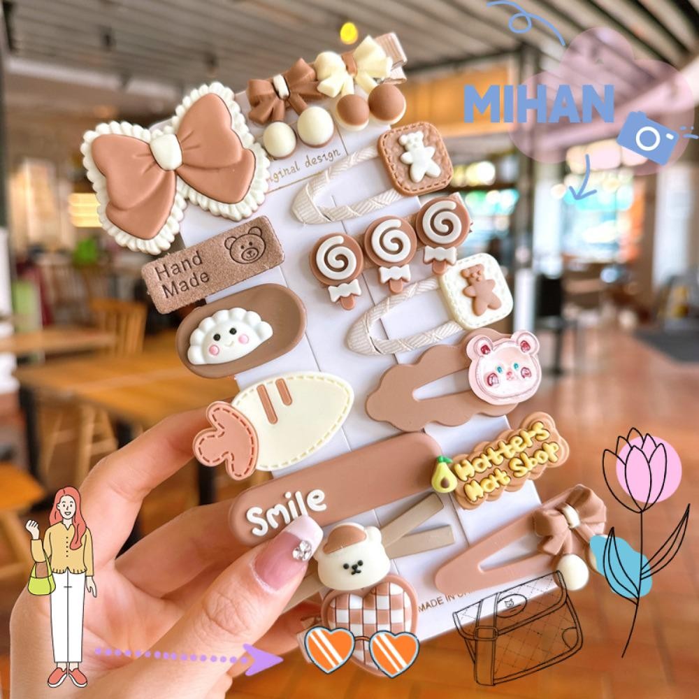 เดือน 14ชิ้นเด็กกิ๊บชุด,น่ารักการ์ตูนลูกอมสีเกาหลีBBคลิป, ทําเอง ดอกทานตะวันผมจัดแต่งทรงผมBBคลิปด้านข้างเจ้าหญิง ชม. หูฟัง