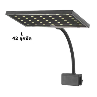 DITU โคมไฟ 8/12W สามารถปรับได้ 360° โคมไฟตู้ปลา LED โคมคลิป กันน้ำสำหรับปลูกพืชในตู้ปลา ตกแต่งตู้ปลา