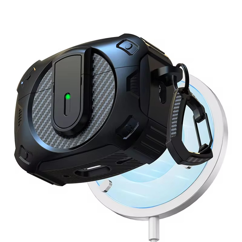 ล็อคความปลอดภัยเกราะสําหรับ แอร์พอด 4 กรณี มือโปร 2 กรณีสนับสนุนไร้สายชาร์จป้องกันกันกระแทกหูฟังสําหรับ แอร์พอด 1 2 3 4 กรณี