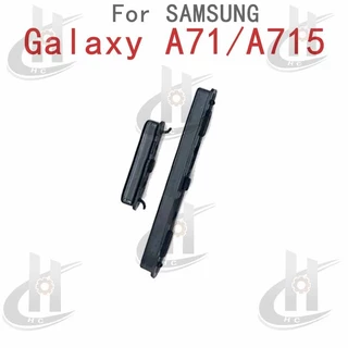 สําหรับ SAMSUNG Galaxy A71 A715 ปุ่มปรับระดับเสียงไฟ ปุ่มสายเคเบิล Flex ปุ่มเปิดขึ้นและลงด้านข้าง อะไหล่ทดแทน