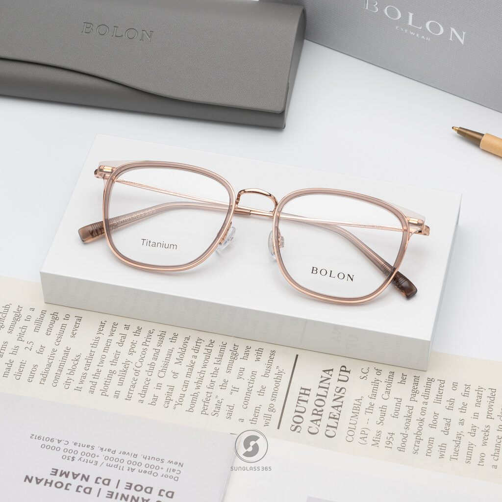 แว่นสายตา BOLON รุ่น BA6010 B21 Transaprent Brown / Rose Gold