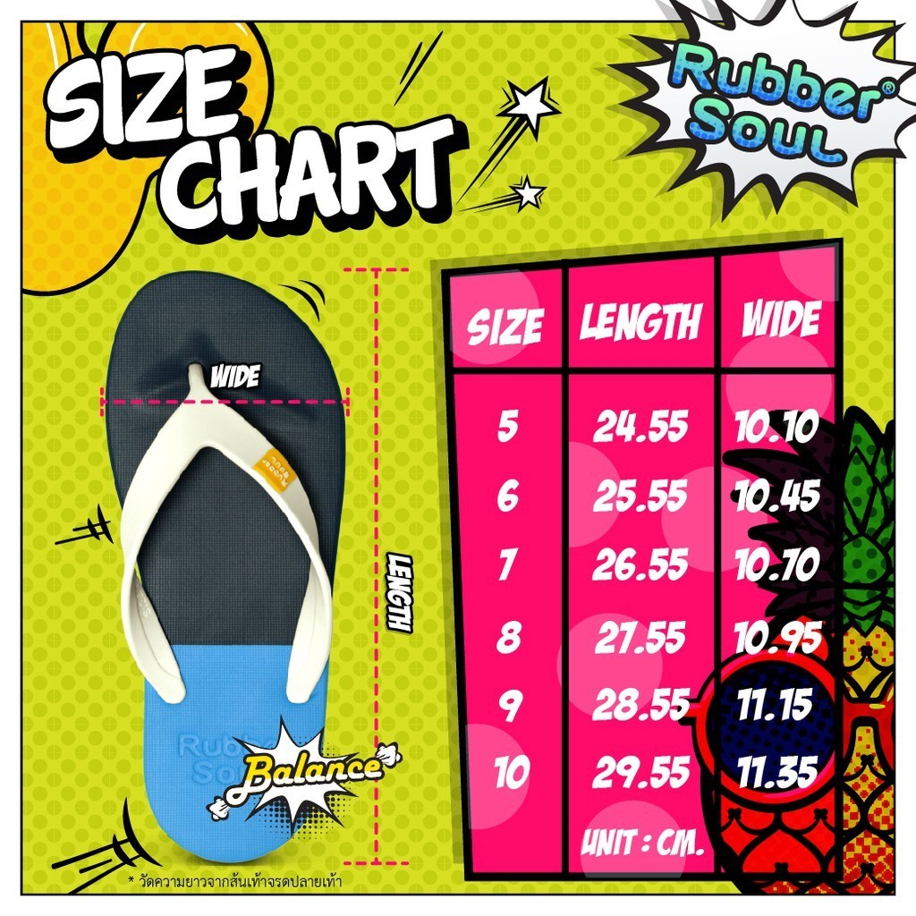 [ส่งเร็ว] monobo rubber soul balance รองเท้าแตะ รับเบอร์โซล หูคีบ