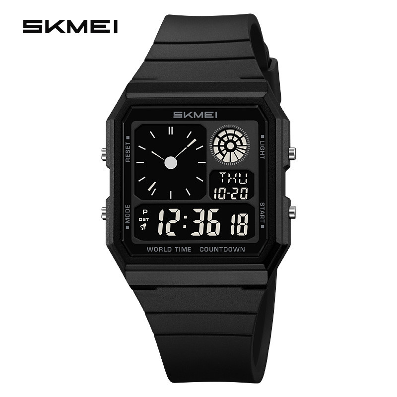 Skmei 2347 Daylight Time Digital Sport นาฬิกาอิเล็กทรอนิกส์สําหรับผู้ชายผู้หญิงนักเรียนกันน้ํากลางแจ้ง Chrono นาฬิกาข้อมือ Reloj