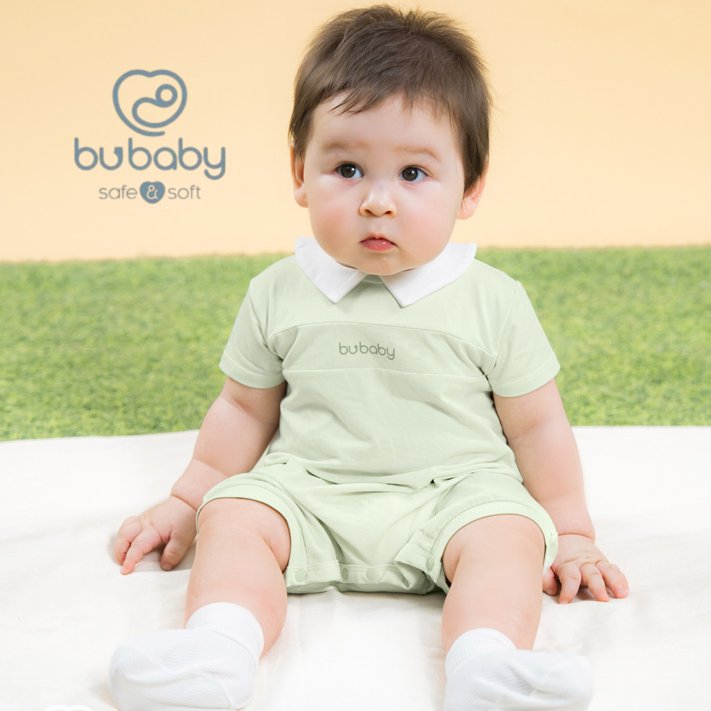 Bubaby (1M-12M) ชุดบอดี้สูทต้นขาแขนสั้น Peter Pan Bamco - BBC2310PP | เสื้อผ้าเด็ก BU ของแท้