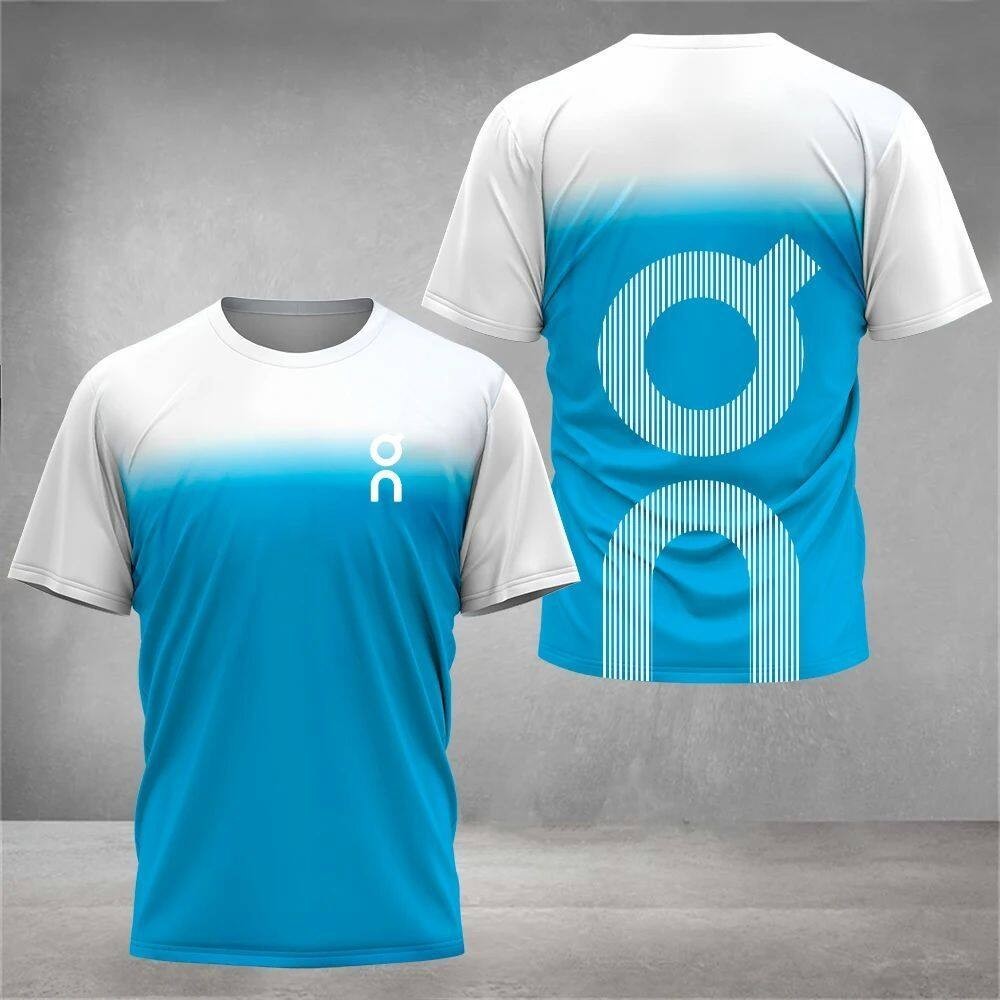 2024 เสื้อยืดลําลองสําหรับฤดูร้อนสําหรับผู้ชาย 3ง เสื้อยืดแบดมินตันแห้งเร็วแขนสั้น