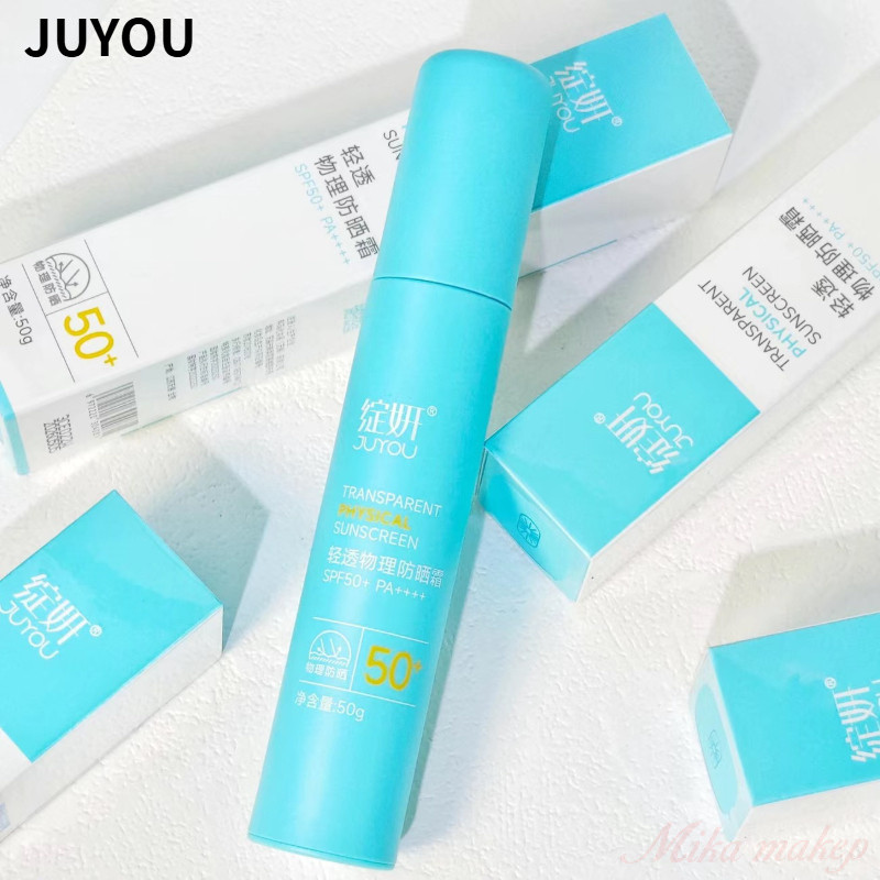 JUYOU ครีมกันแดดทางกายภาพเฉพาะสำหรับผิวแพ้ง่าย
