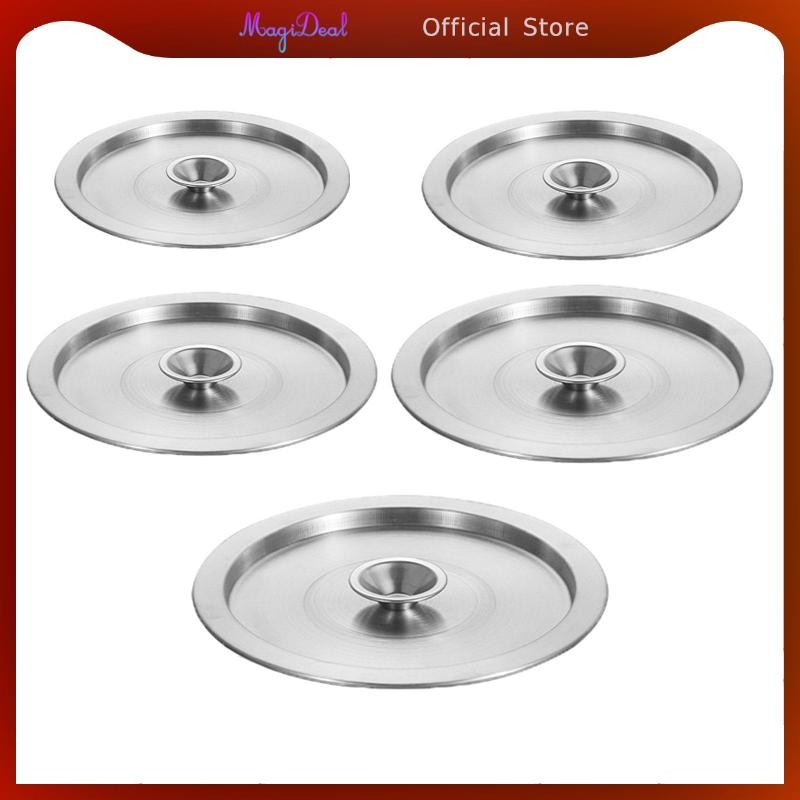 Magideal ฝาครอบกระทะทอด ฝาปิดสแตนเลส ฝาปิด Skillet สําหรับหม้อ Skillets Pans