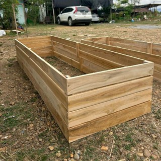 กระบะปลูกผักไม้ไม้แท้เนื้อแข็ง เนื้อไม้ปลอดสาร รุ่น ลึก 4ชั้…
