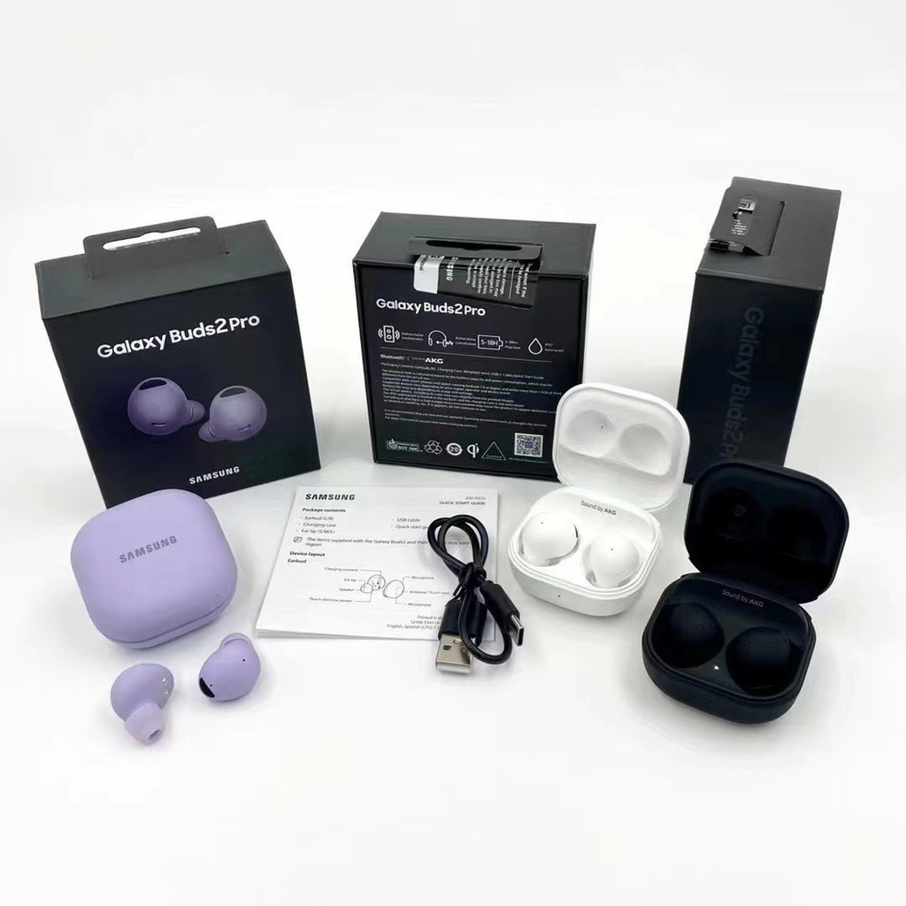 สําหรับ Galaxy Buds 2 Pro หูฟังบลูทูธ หูฟังตัดเสียงรบกวน รองรับการชาร์จไร้สาย Burstod