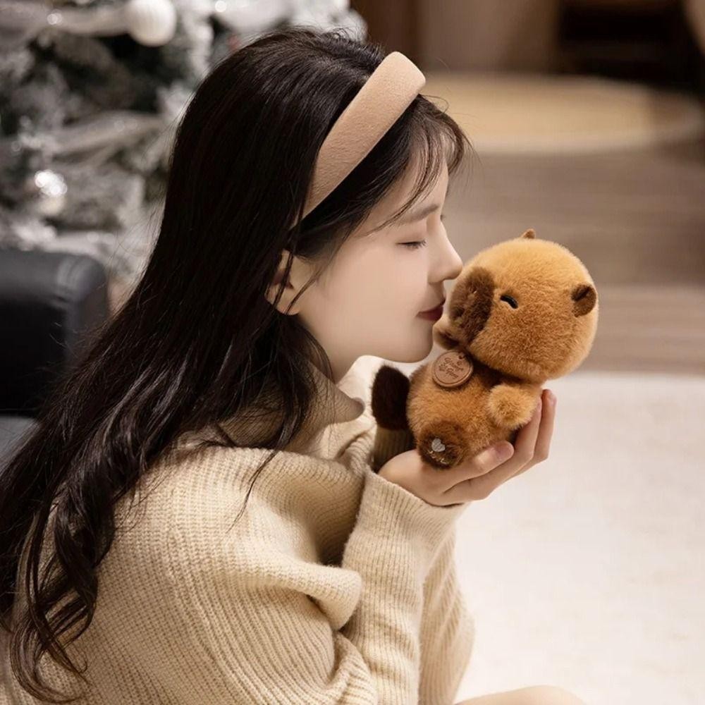 Barr1yrb นั่งสัตว์ Plush, Red Panda Sloth แมวช้างตุ๊กตาตุ๊กตา,ตกแต่งบ้านตุ๊กตาสัตว์โต๊ะเครื่องประดับสัตว์เลี้ยงการ์ตูน Capybara ตุ๊กตาของเล่นชายหญิง - รูปที่ 2