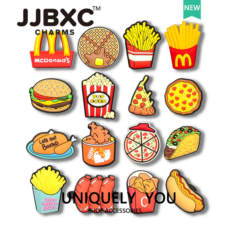 JJBXC cross จิบบิท โลหะตะขอเงิน แบบแฟชั่น จิ๊บบิท ตัวติดรองเท้า cross