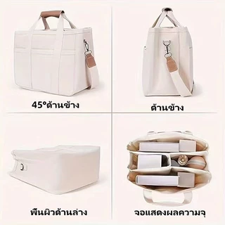 กระเป๋าผ้าแคนวาส สําหรับผู้หญิง กระเป๋าคุณแม่ อเนกประสงค์ น้ําหนักเบา จุของได้เยอะ สไตล์เกาหลี กระเป๋าสะพายไหล่