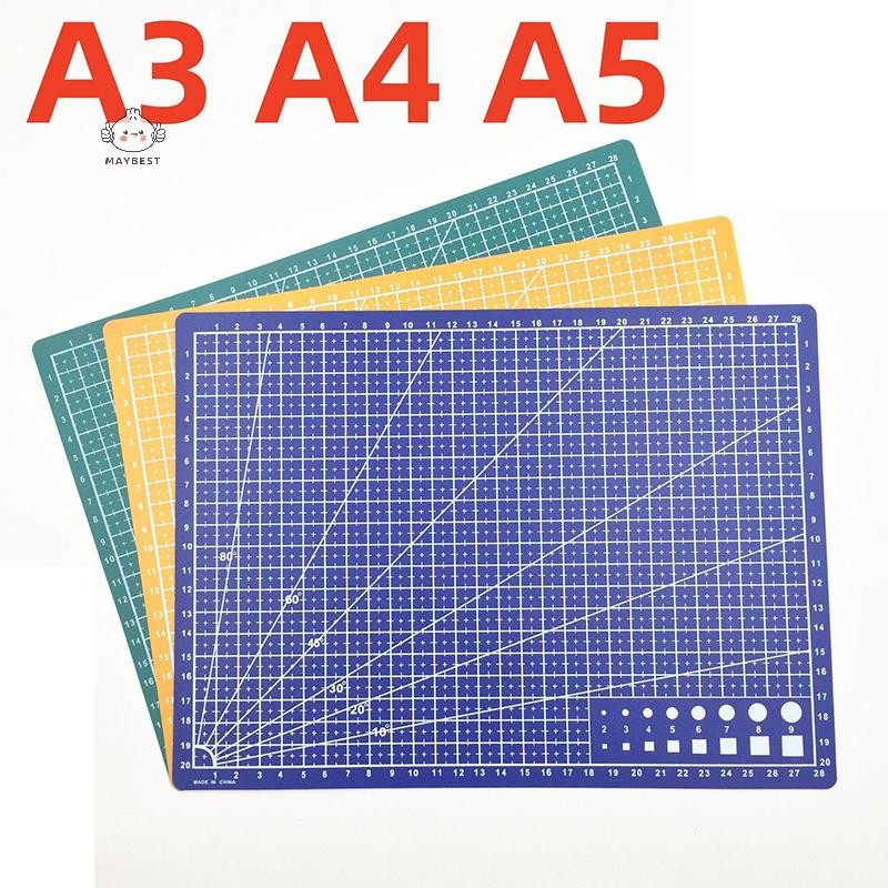 {maybest} A3 A4 A5PVC ตัดแผ่นด้านเดียว Patchwork ตัด Pad สําหรับ Workbench Patchwork เย็บคู่มือ DIY มีดแกะสลักหนังเขียง {TH}