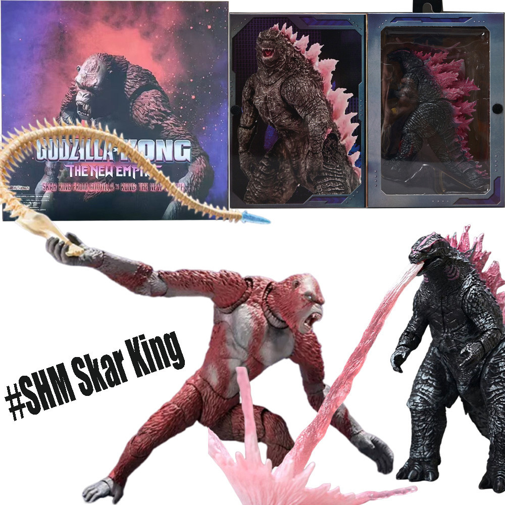 Godzilla X Kong ใหม่ Empire Shm Skar King Action Figure Neca Godzilla 2024 รูปของเล่น