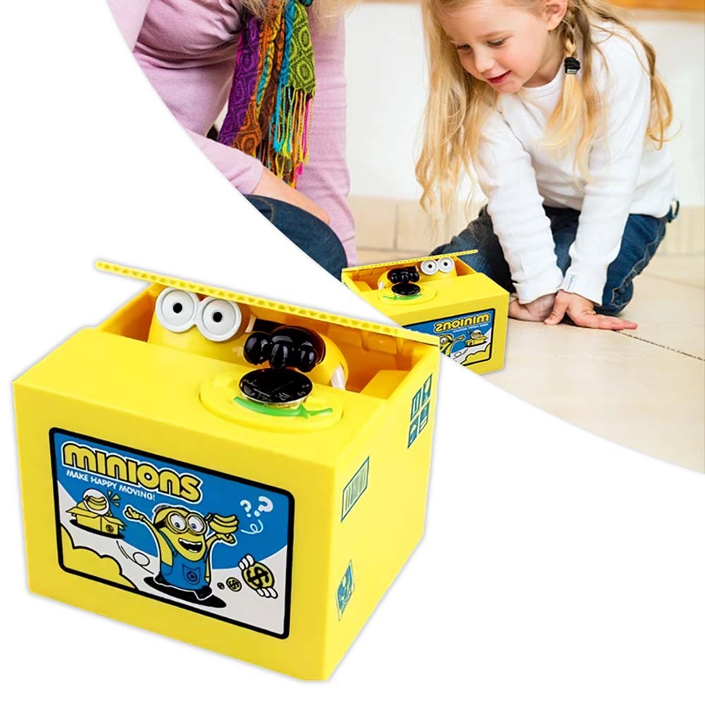 Stealing Money Cat Coin Bank Funny Motion Sensor Piggy Bank with Automatic Coin