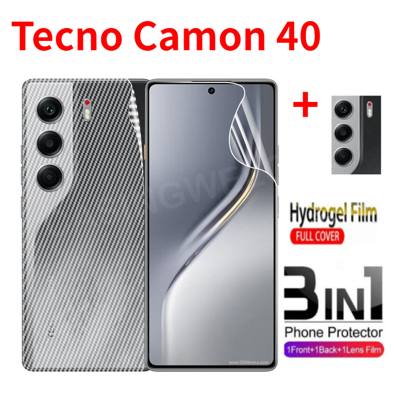 สําหรับ Tecno Camon 40 TECNO Camon 50 40 Pro 40 Premier 50 Ultra 5G 4G 2025 ด้านหน้าด้านหลังคลุมทั้งหมดกล้องด้านหลังป้องกันฟิล์ม
