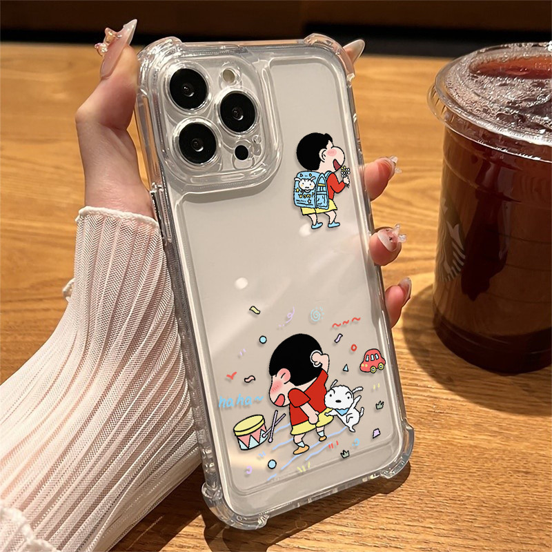 Well สี่มุมหนาป้องกันการตกเลนส์ป้องกันกรณีโทรศัพท์มือถือสำหรับ iPhone 16 15 14 13 12 11 ProMax X/XS XR XSMAX 7 8PLUS