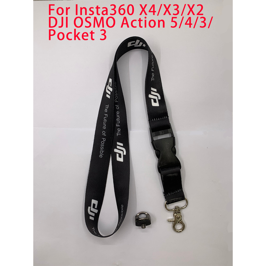 ปรับเชือกเส้นเล็กสลิงเข็มขัดสายคล้องคอสําหรับ Insta360 X5/X4/X3/ONE X2/DJI OSMO กระเป๋า 3/2/action 5 Pro/4 3/OM4 OSMO Mobile 3 2