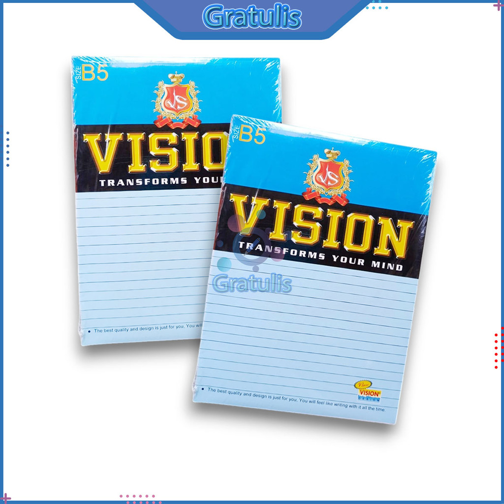 VISION NOTEBOOK 42 แผ่น (1 PACK/6 BOOKS) / BOXY DAILY ASSIGNMENT BOOK / B5 SIZE NOTEBOOK / 1 PACK
