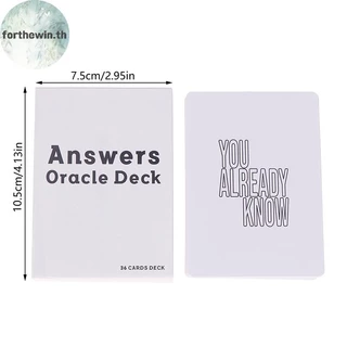 Forthewin คําตอบ Oracle Deck 36 การ์ดข้อความ Keywords และความหมาย Family Gathering Divination Deck รุ่นการ์ดเกม th