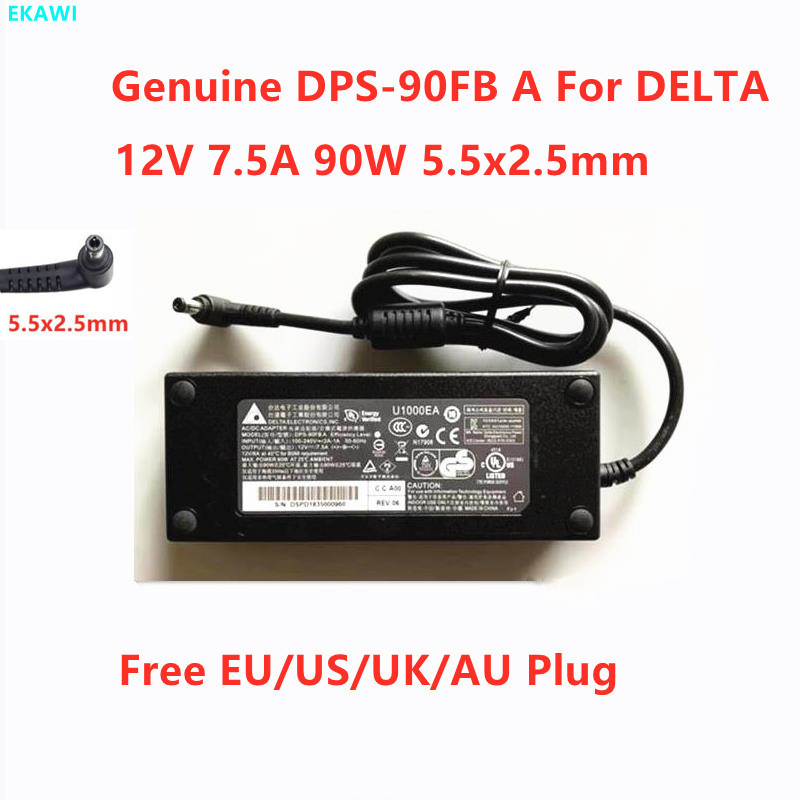 ของแท้ 12V 7.5A 90W DELTA DPS-90FB A DPS-90AB-3 แหล่งจ่ายไฟอะแดปเตอร์ AC สําหรับ QNAP TS-451 NAS HU1