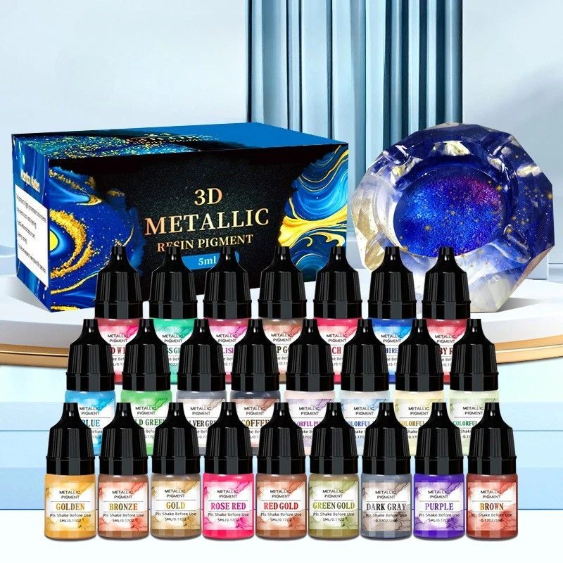 24color 3D Metallic Resin Pigment Set