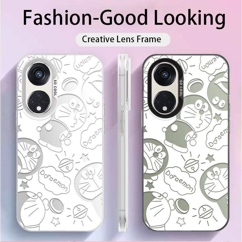 สําหรับ Oppo Reno 8T 5G& Oppo A1 Pro , แมวหุ่นยนต์น่ารัก, พระอาทิตย์ขึ้น, เคสโทรศัพท์ IMD ป้องกันการตกแบบด้านคุณภาพสูง