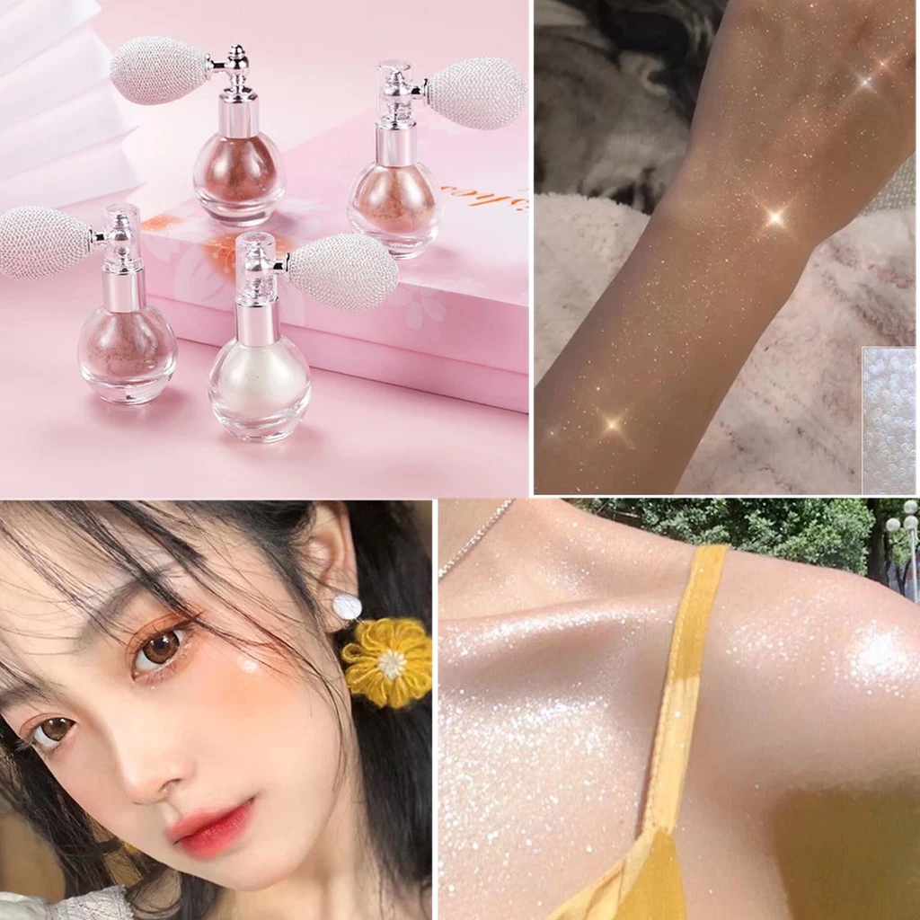 【Hillee ของแท้】Fragrance Loose Powder สเปรย์กลิตเตอร์ สเปรย์ผิวหน้าและผิวกาย แป้งกลิตเตอร์สําหรับการตั้งค่าแต่งหน้า thumbnail 5