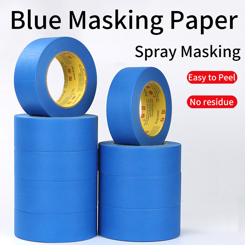 20M Masking Tape Blue Writable Sealing Self เทปกาวกันน้ําสําหรับภาพวาดศิลปะรถ Sketch DIY กระดาษอุปกรณ์การเรียน